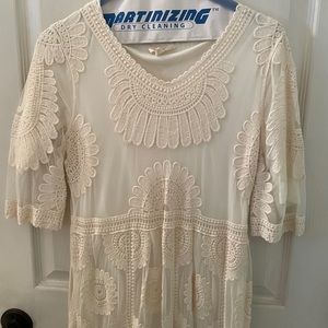 Lace Vintage Style Ivory Dress